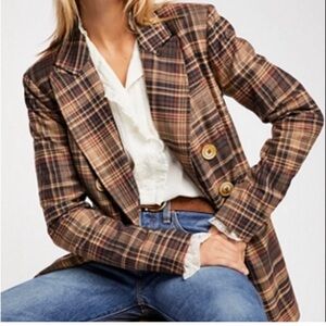 Free People plaid jacket
